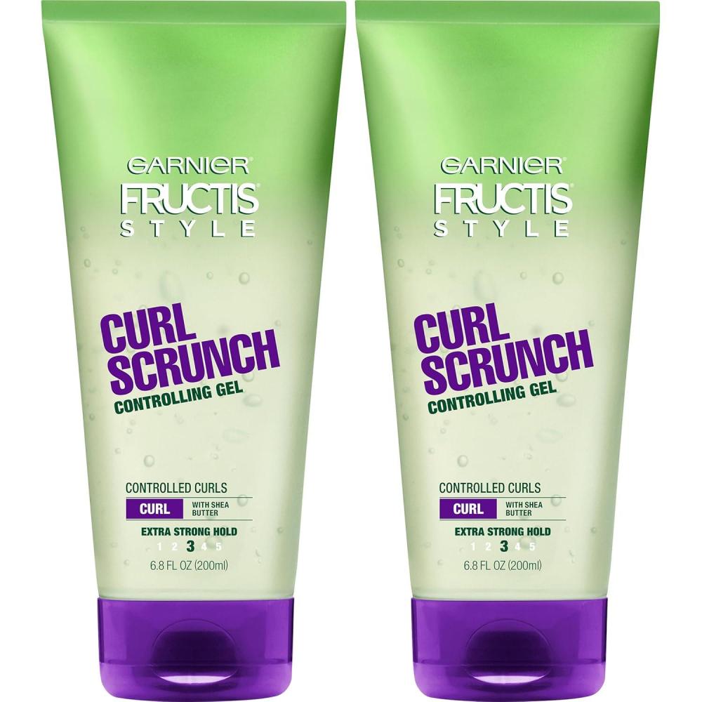 imageGarnier Fructis Style Curl Scrunch Controlling Gel for Shape ampamp Shine 68 Fl Oz 3 Count Packaging May VaryUnscented