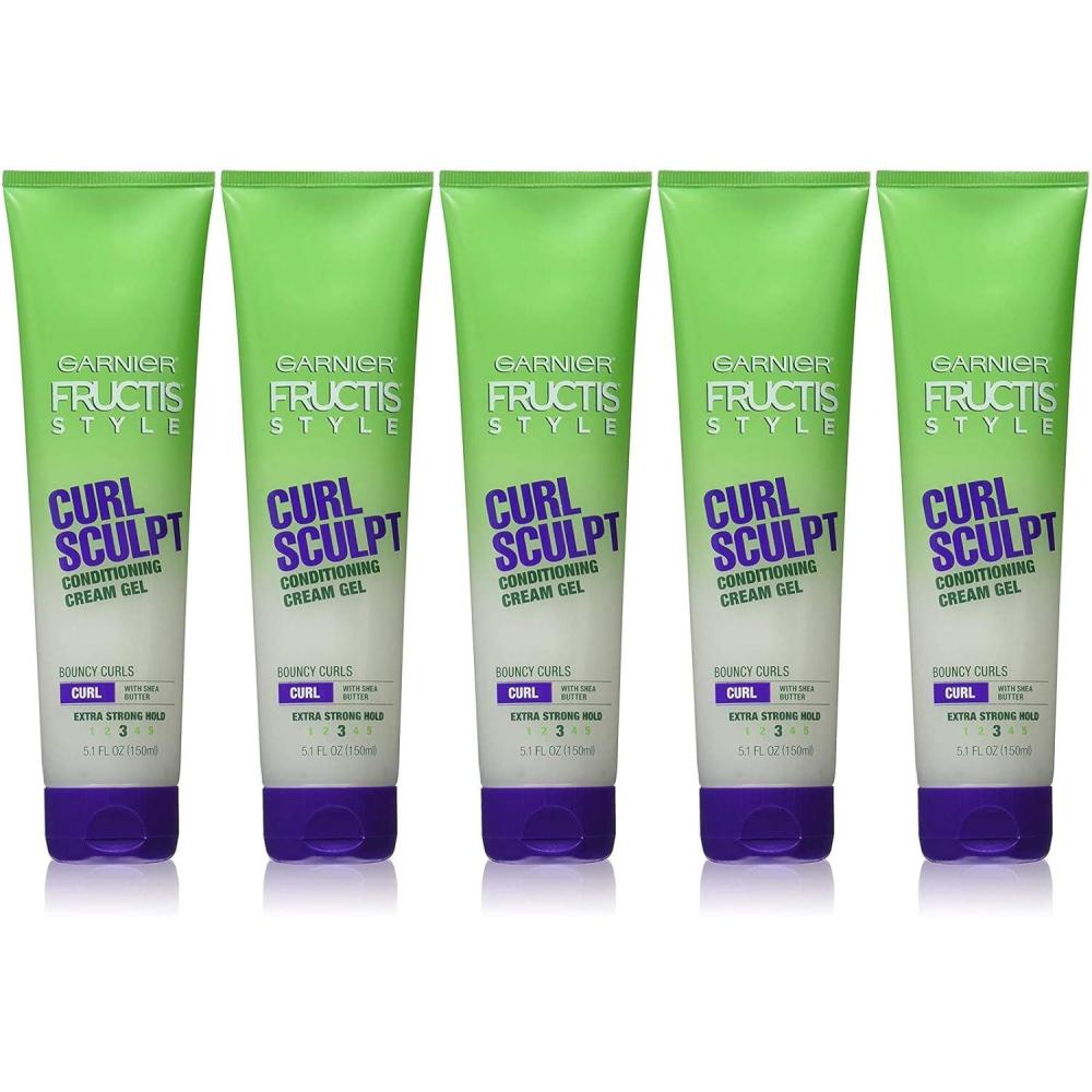 imageGarnier Fructis Style Curl Sculpt Conditioning Cream Gel for Bounce ampamp Moisture 51 Fl Oz 1 Count Packaging May VaryCoconut