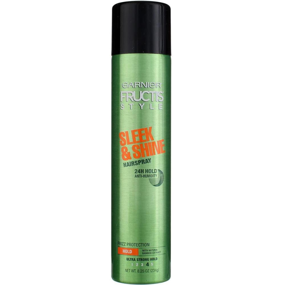imageGarnier Fructis Style Sleek and Shine AntiHumidity Hairspray Ultra Strong Hold Frizz Protection 825 Oz 1 Count Packaging May VaryBamboo