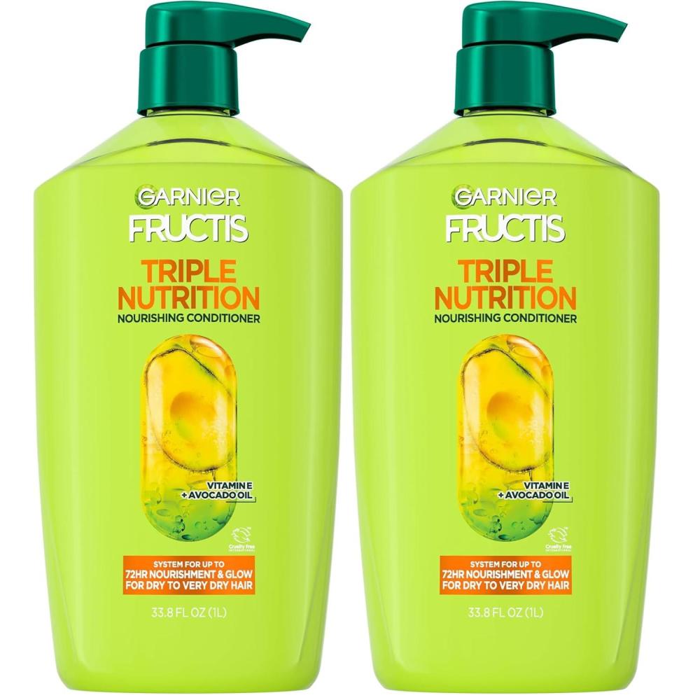 imageGarnier Fructis Triple Nutrition Nourishig Conditioner for Dry to Very Dry Hair 338 Fl Oz 1 Count Packaging May Vary338 Fl Oz Pack of 2