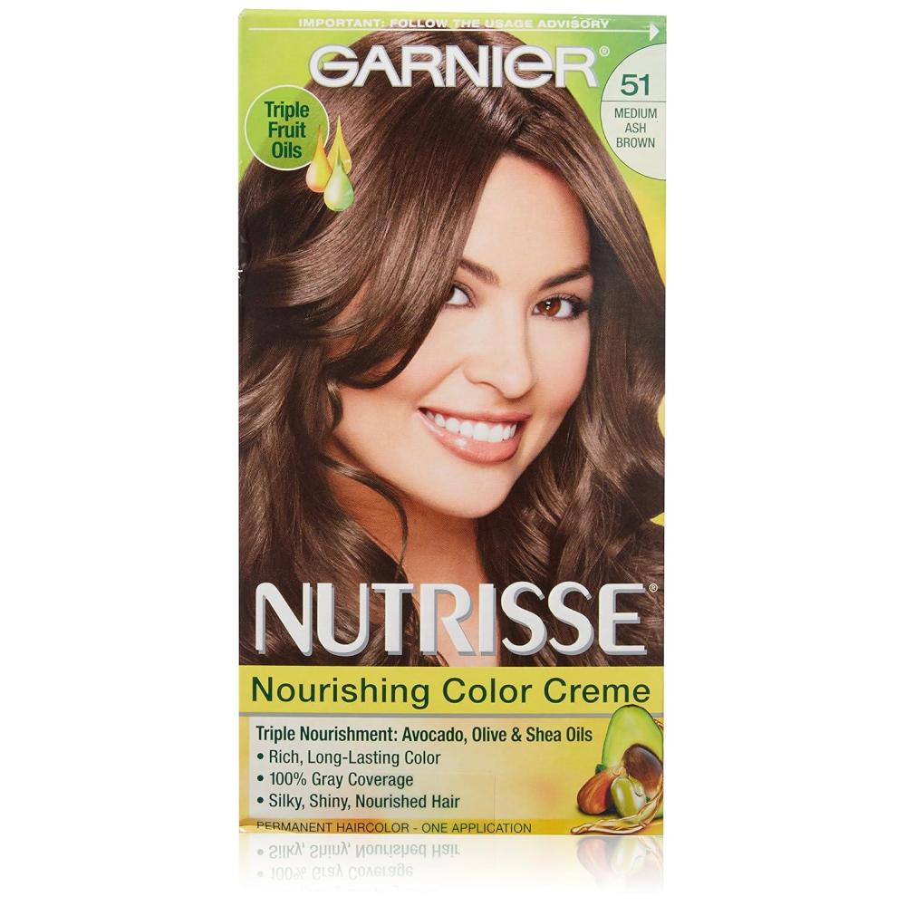 imageGarnier Hair Color Nutrisse Nourishing Creme 30 Darkest Brown Sweet Cola Permanent Hair Dye 2 Count Packaging May Vary51 Medium Ash Brown