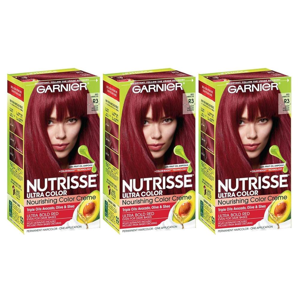 imageGarnier Hair Color Nutrisse Nourishing Creme 30 Darkest Brown Sweet Cola Permanent Hair Dye 2 Count Packaging May VaryAuburn