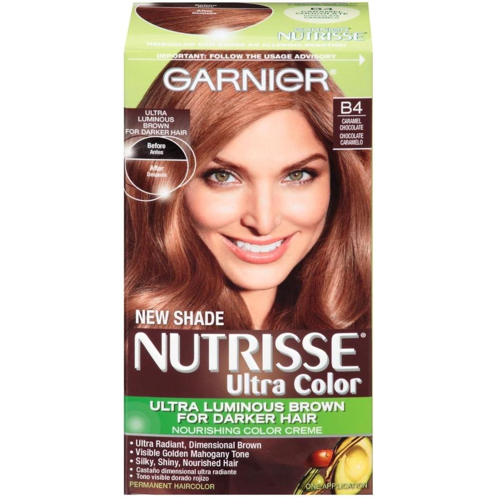 imageGarnier Hair Color Nutrisse Nourishing Creme 30 Darkest Brown Sweet Cola Permanent Hair Dye 2 Count Packaging May VaryChocolate
