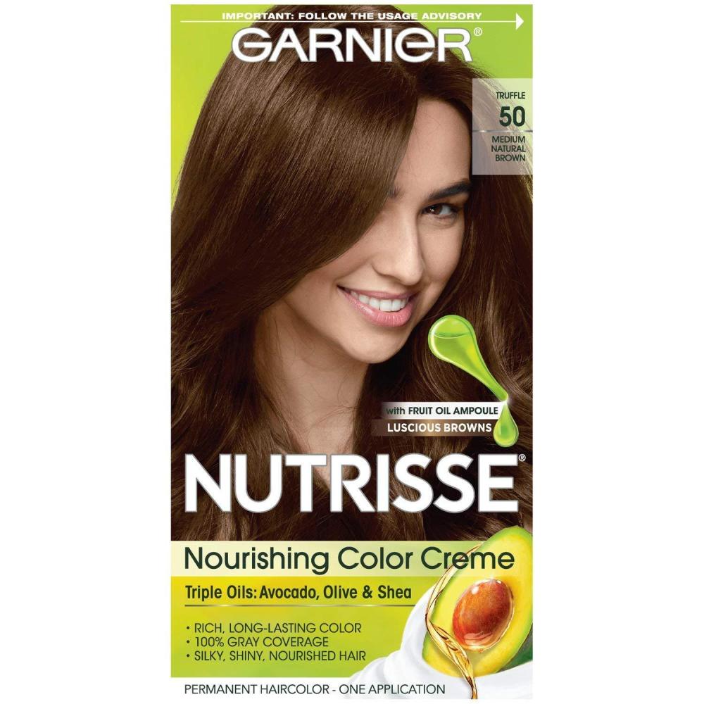 imageGarnier Hair Color Nutrisse Nourishing Creme 30 Darkest Brown Sweet Cola Permanent Hair Dye 2 Count Packaging May VaryMedium Natural Brown