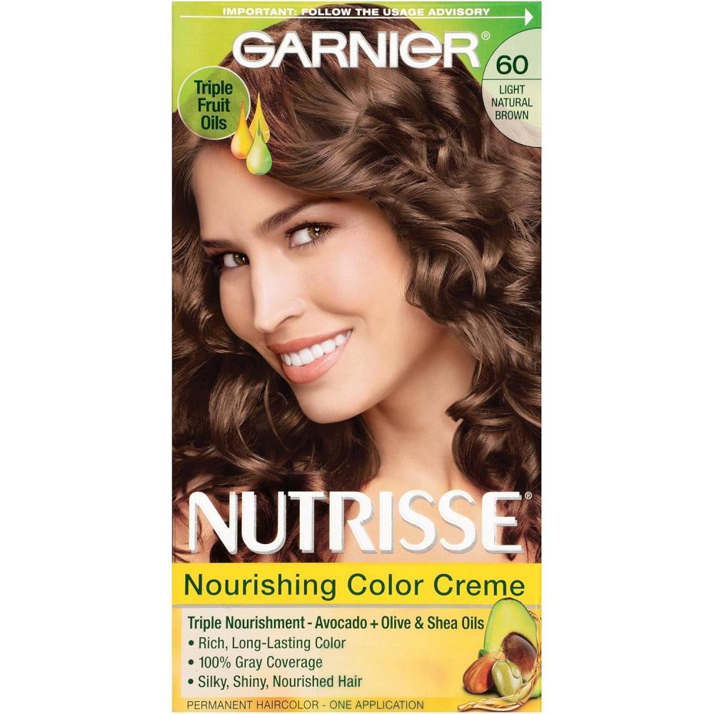 imageGarnier Hair Color Nutrisse Nourishing Creme 30 Darkest Brown Sweet Cola Permanent Hair Dye 2 Count Packaging May VaryNatural Brown