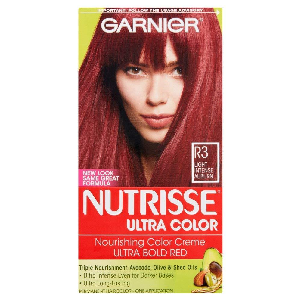 imageGarnier Hair Color Nutrisse Nourishing Creme 30 Darkest Brown Sweet Cola Permanent Hair Dye 2 Count Packaging May VaryR3 Light Intense Auburn