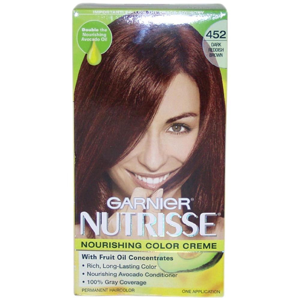 imageGarnier Hair Color Nutrisse Nourishing Creme 30 Darkest Brown Sweet Cola Permanent Hair Dye 2 Count Packaging May VaryReddish Brown