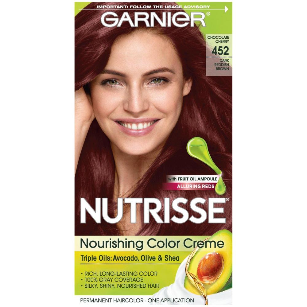 imageGarnier Hair Color Nutrisse Ultra Color Nourishing Creme RC1 Medium Intense Copper Red Terracotta Chili Permanent Hair Dye 2 Count Packaging May Vary452 Dark Reddish Brown