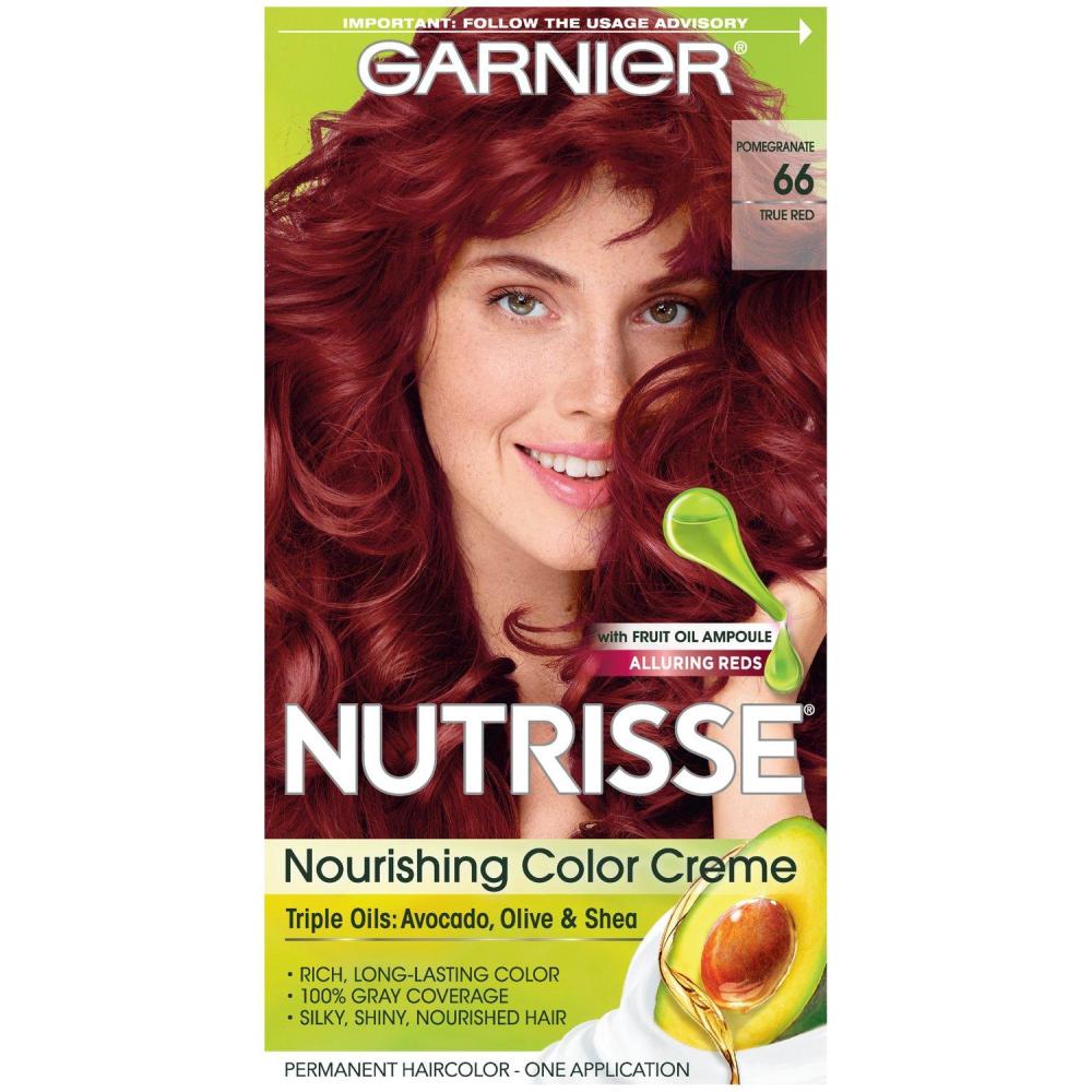 imageGarnier Hair Color Nutrisse Ultra Color Nourishing Creme RC1 Medium Intense Copper Red Terracotta Chili Permanent Hair Dye 2 Count Packaging May Vary66 True Red Pomegranate