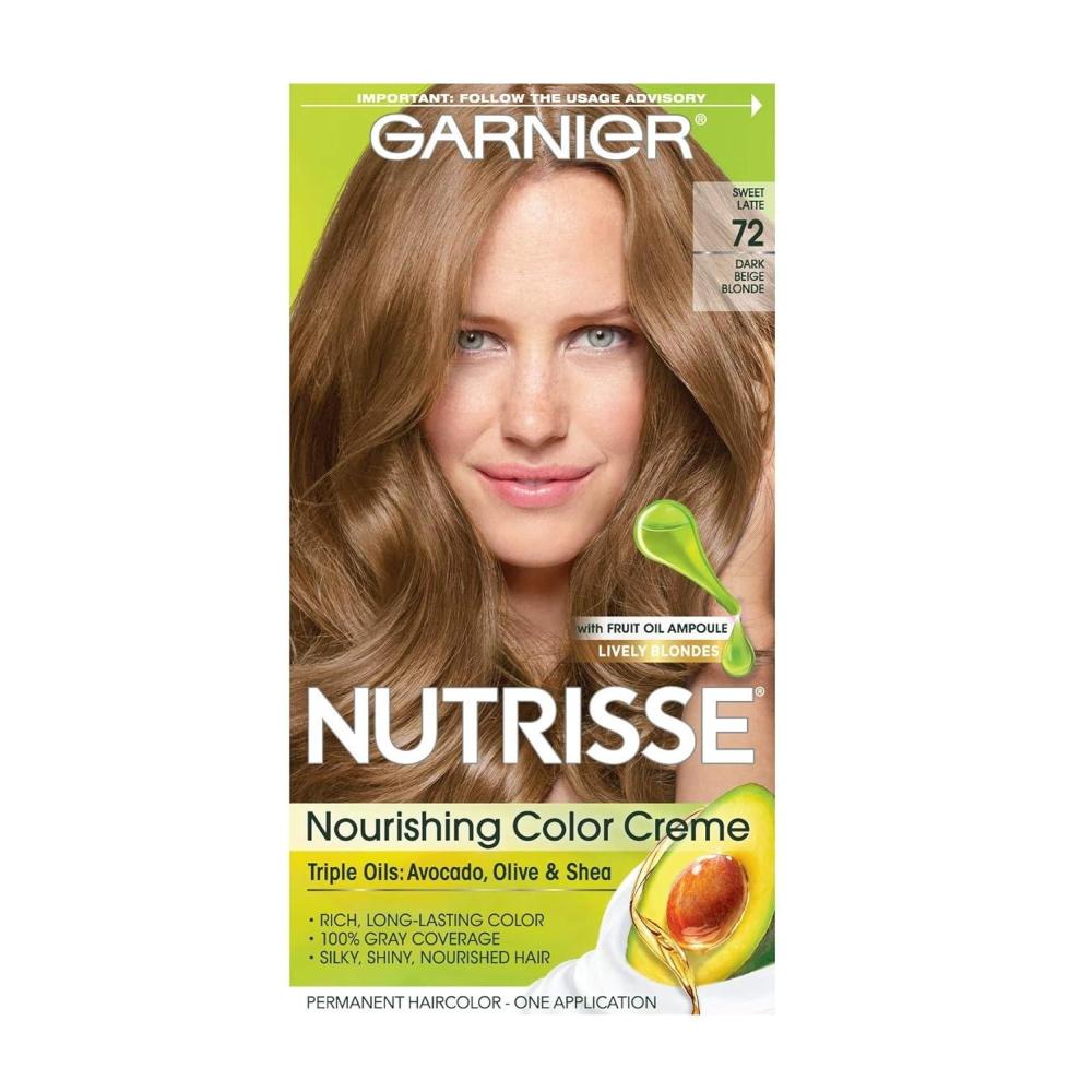 imageGarnier Hair Color Nutrisse Ultra Color Nourishing Creme RC1 Medium Intense Copper Red Terracotta Chili Permanent Hair Dye 2 Count Packaging May Vary72 Dark Beige Blonde Sweet Latte