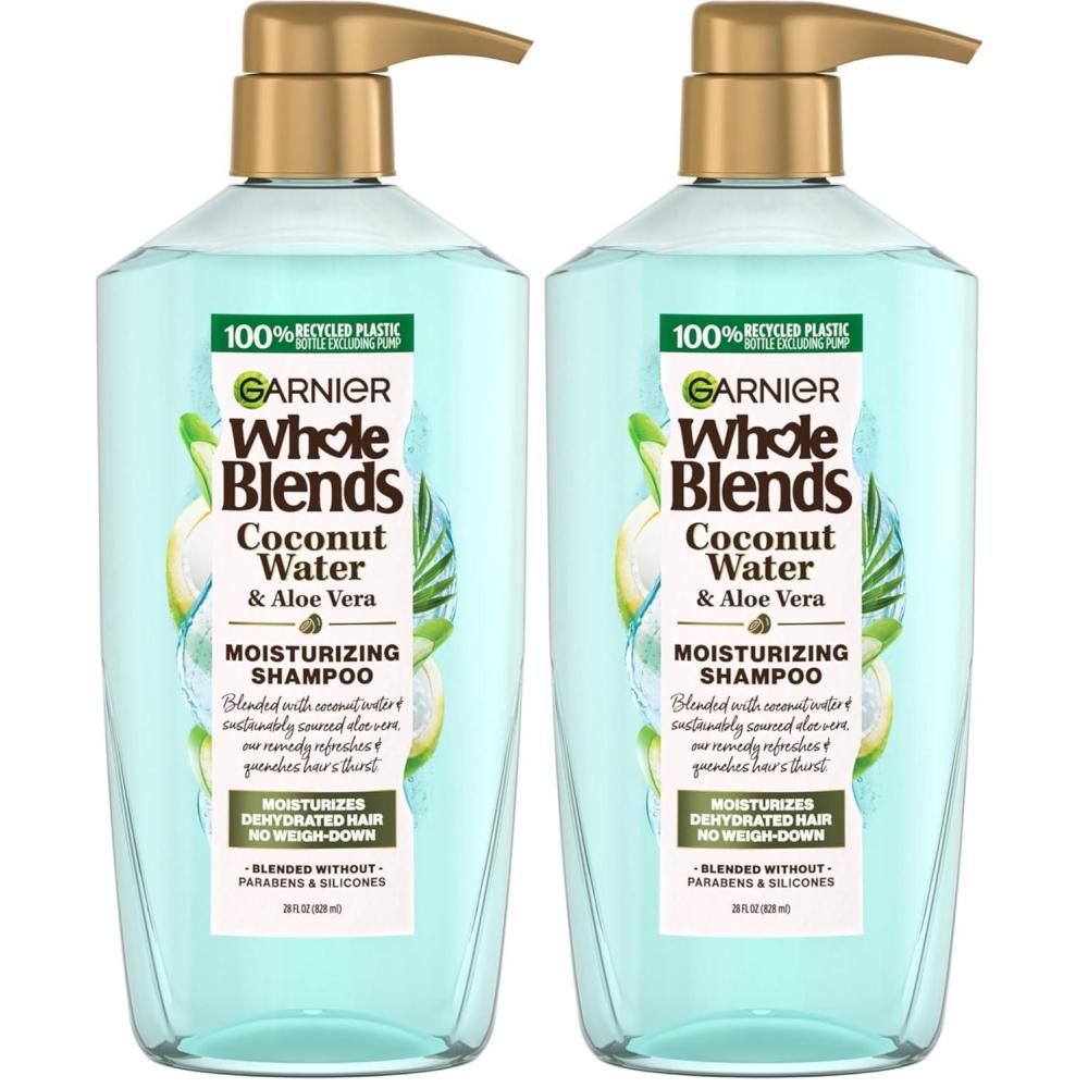imageGarnier Whole Blends Coconut Water ampamp Aloe Vera Refreshing Shampoo for Normal Hair 266 Fl Oz 1 Count Packaging May Vary28 Fl Oz Pack of 2