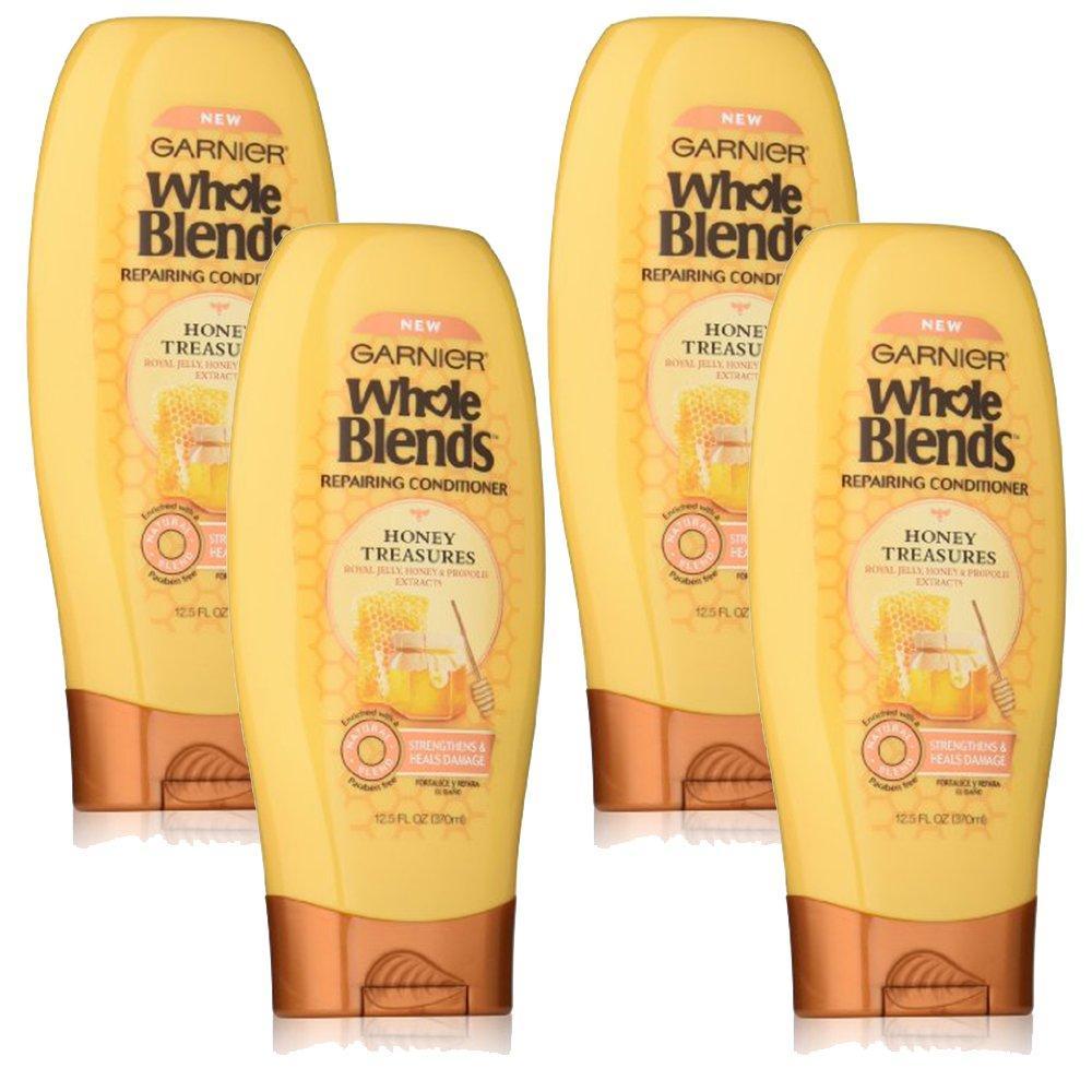 imageGarnier Whole Blends Sulfate Free Remedy Miracle Nectar 10in1 Repairing LeaveIn Conditoner for All Hair Types Honey Treasures 5 Fl Oz 2 Count Packaging May Varyroyal jelly  honey and propolis