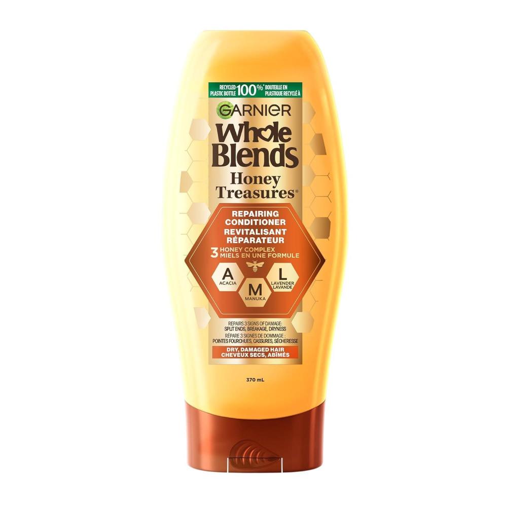 imageGarnier Whole Blends Sulfate Free Remedy Miracle Nectar 10in1 Repairing LeaveIn Conditoner for All Hair Types Honey Treasures 5 Fl Oz 2 Count Packaging May VaryHoney Conditioner