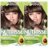 imageGarnier Hair Color Nutrisse Nourishing Creme 30 Darkest Brown Sweet Cola Permanent Hair Dye 2 Count Packaging May Vary51 Medium Ash Brown Cool Tea