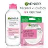 imageGarnier Micellar Water and Eco Pad Starter Kit AllIn1 Facial Cleanser ampamp Makeup Remover and 3 Piece Reusable Makeup Remover Pads Set