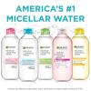 imageGarnier Micellar Water for Waterproof Makeup Hydrating Facial Cleanser ampamp Makeup Remover Suitable for Sensitive Skin Vegan Cruelty Free 135 Fl Oz 400mL 2 Count34 Fl Oz Pack of 3