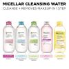 imageGarnier Micellar Water with Rose Water and Glycerin Hydrating Facial Cleanser ampamp Makeup Remover For All Skin Types Vegan Cruelty Free 135 Fl Oz 400mL 2 CountUnscented