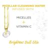 imageGarnier Micellar Water with Vitamin C Facial Cleanser ampamp Makeup Remover Brightening ampamp Hydrating For All Skin Types Vegan Cruelty Free 135 Fl Oz 400mL 2 CountUnscented