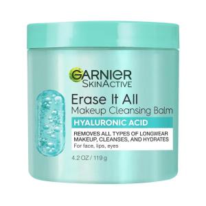 imageGarnier Erase It All Makeup Cleansing Balm with Hyaluronic Acid Replumping Facial Cleanser and Makeup Remover 42 Oz