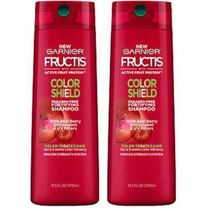 imageGarnier Fructis Color Shield Shampoo Fortifying Shampoo for Color Treated Hair Works on All Types and Shades of Hair Vegan and Paraben Free 125 fl oz Packaging May Vary125 Fl Oz Pack of 2