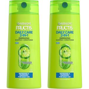 imageGarnier Fructis Fortifying 2in1 Shampoo and Conditioner for StrongerLooking Hair with Touchable Softness Daily Hair Care for Men and Women Vegan ParabenFree 22 Fl Oz 2 CountCitrus