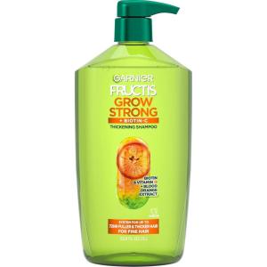 imageGarnier Fructis Grow Strong Thickening Shampoo for Fine Hair BiotinC 338 Fl Oz 1 Count Packaging May Vary