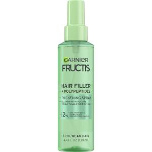 imageGarnier Fructis Hair Filler Fullness Repair Thickening Spray Volumizing Spray with Polypeptides and Hair Repair Complex for Thin Weak Split Ends 44 Fl Oz