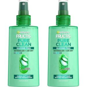 imageGarnier Fructis Pure Clean Purifying Shampoo Hydrating Conditioner and Detangler  Air Dry Spray Set 3 Items 1 Kit Packaging May VaryAloe Vera