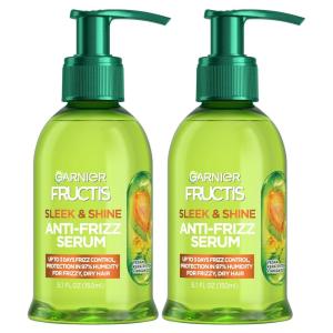imageGarnier Fructis Sleek ampamp Shine Shampoo Conditioner  AntiFrizz Serum Set for Frizzy Dry Hair Argan Oil 3 Items 1 Kit Packaging May VaryCitrus
