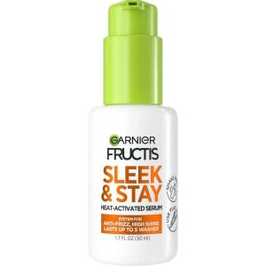 imageGarnier Fructis Sleek and Shine Sleek and Stay Hair Serum for Frizzy Dry Hair Heat Protectant Formulated with Alpha Silane 17 Fl OzPackaging May Vary