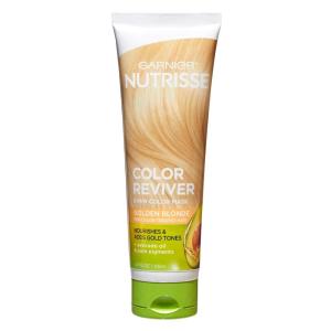 imageGarnier Hair Color Nutrisse Color Reviver 5 MIN Color Mask Vibrant Red for Color Treated Hair to Nourish ampamp Revives Vibrancy For Auburn Reds 42 Fl Oz 2 Count Packaging May VaryGolden Blonde