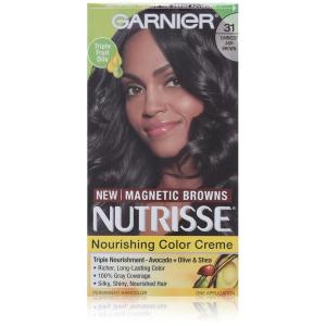 imageGarnier Hair Color Nutrisse Nourishing Creme 30 Darkest Brown Sweet Cola Permanent Hair Dye 2 Count Packaging May Vary31 Darkest Ash Brown