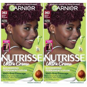 imageGarnier Hair Color Nutrisse Nourishing Creme 30 Darkest Brown Sweet Cola Permanent Hair Dye 2 Count Packaging May Vary362 Darkest Berry Burgundy Raspberry Jam