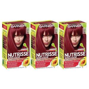 imageGarnier Hair Color Nutrisse Nourishing Creme 30 Darkest Brown Sweet Cola Permanent Hair Dye 2 Count Packaging May VaryAuburn