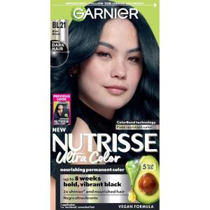 imageGarnier Hair Color Nutrisse Nourishing Creme 30 Darkest Brown Sweet Cola Permanent Hair Dye 2 Count Packaging May VaryBL21 Reflective Blue Black Blackberry Mojito