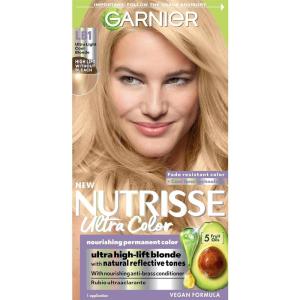 imageGarnier Hair Color Nutrisse Nourishing Creme 30 Darkest Brown Sweet Cola Permanent Hair Dye 2 Count Packaging May VaryLB1 Ultra Light Cool Blonde Calla Lily