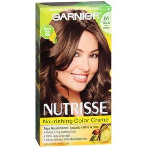 imageGarnier Hair Color Nutrisse Nourishing Creme 30 Darkest Brown Sweet Cola Permanent Hair Dye 2 Count Packaging May VaryMedium Ash Brown