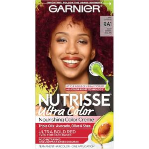 imageGarnier Hair Color Nutrisse Nourishing Creme 30 Darkest Brown Sweet Cola Permanent Hair Dye 2 Count Packaging May VaryRA1 Deep Intense Auburn Red Autumn