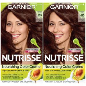 imageGarnier Hair Color Nutrisse Ultra Color Nourishing Creme RC1 Medium Intense Copper Red Terracotta Chili Permanent Hair Dye 2 Count Packaging May Vary413 Bronze Brown