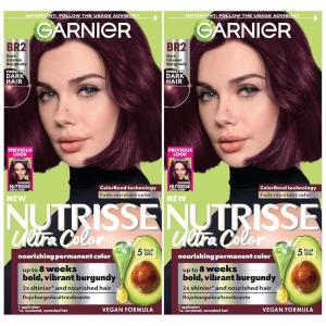 imageGarnier Hair Color Nutrisse Ultra Color Nourishing Creme RC1 Medium Intense Copper Red Terracotta Chili Permanent Hair Dye 2 Count Packaging May VaryBR2 Dark Intense Burgundy Passion Fruit