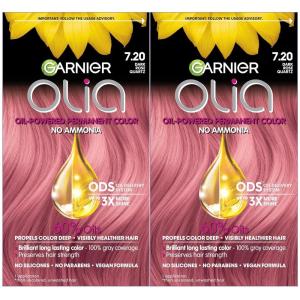imageGarnier Hair Color Olia AmmoniaFree Brilliant Color OilRich Permanent Hair Dye 30 Darkest Brown 2 Count Packaging May Vary720 Dark Rose Quartz