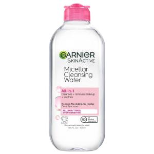 imageGarnier Micellar Water Hydrating Facial Cleanser ampamp Makeup Remover Suitable for Sensitive Skin Vegan Cruelty Free 135 Fl Oz 400mL 2 CountUnscented