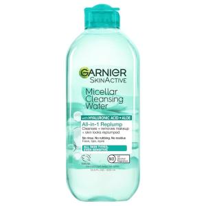 imageGarnier Micellar Water with Hyaluronic Acid Facial Cleanser ampamp Makeup Remover Hydrating and Plumping For All Skin Types Vegan Cruelty Free 135 Fl Oz 400mL 2 CountUnscented