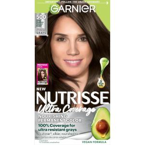 imageGarnier Nutrisse Ultra Coverage Hair Color 600 Deep Light Natural Brown Spiced Hazelnut Permanent Hair Dye Packaging May Vary500 Deep Medium Natural Brown Glazed Walnut