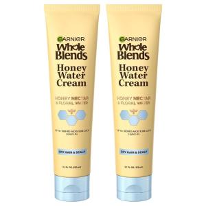 imageGarnier Whole Blends Honey Water Cream 100 Hours Moisture Lock Dry Hair Scalp Honey Nectar and Floral Water Pack of 2