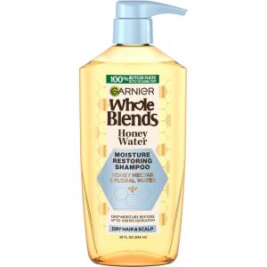 imageGarnier Whole Blends Honey Water Moisture Restoring Shampoo Hair Care for Dry Hair and Dry Scalp with Honey Nectar and Floral Water 28 Fl Oz
