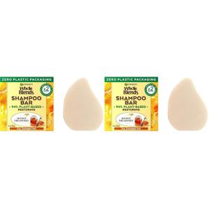 imageGarnier Whole Blends Restoring Shampoo Bar for Dry Damaged Hair Honey Treasures 2 Oz 1 Count Packaging May Vary2 Ounce Pack of 2