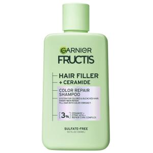 imageGarnier Fructis Hair Filler Color Repair Conditioner with Ceramide Smoothing ampamp Sulfate Free Conditioner for Colored Bleached Hair 101 Fl Oz 1 CountGar Frct Hf Ceramide Shmp