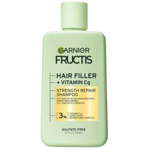 imageGarnier Fructis Hair Filler Strength Repair Shampoo with Vitamin Cg Sulfate Free Shampoo for Weak Damaged Hair 101 Fl Oz 1 Count