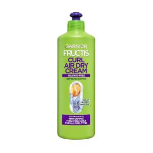 imageGarnier Fructis Curl Nourish Air Dry Cream XL Leave In Conditioner Curl Defining Cream with Moisture and Frizz Control For All Curly Hair Types Made with Vegan Protein ampamp Coconut Oil 169 Fl Oz